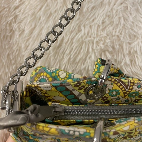 Vera Bradley Removable Chain Shoulder Bag in Retired Lemon Parfait- NWOT - Picture 5 of 7
